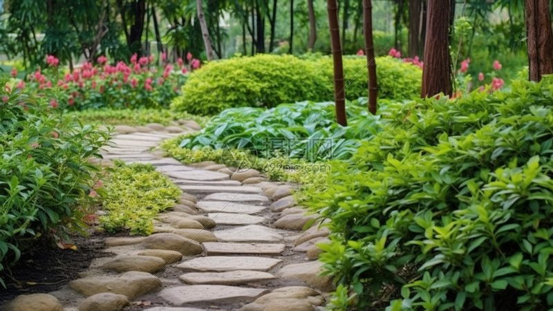 小别墅花园设计：假山鱼池的巧妙融合**